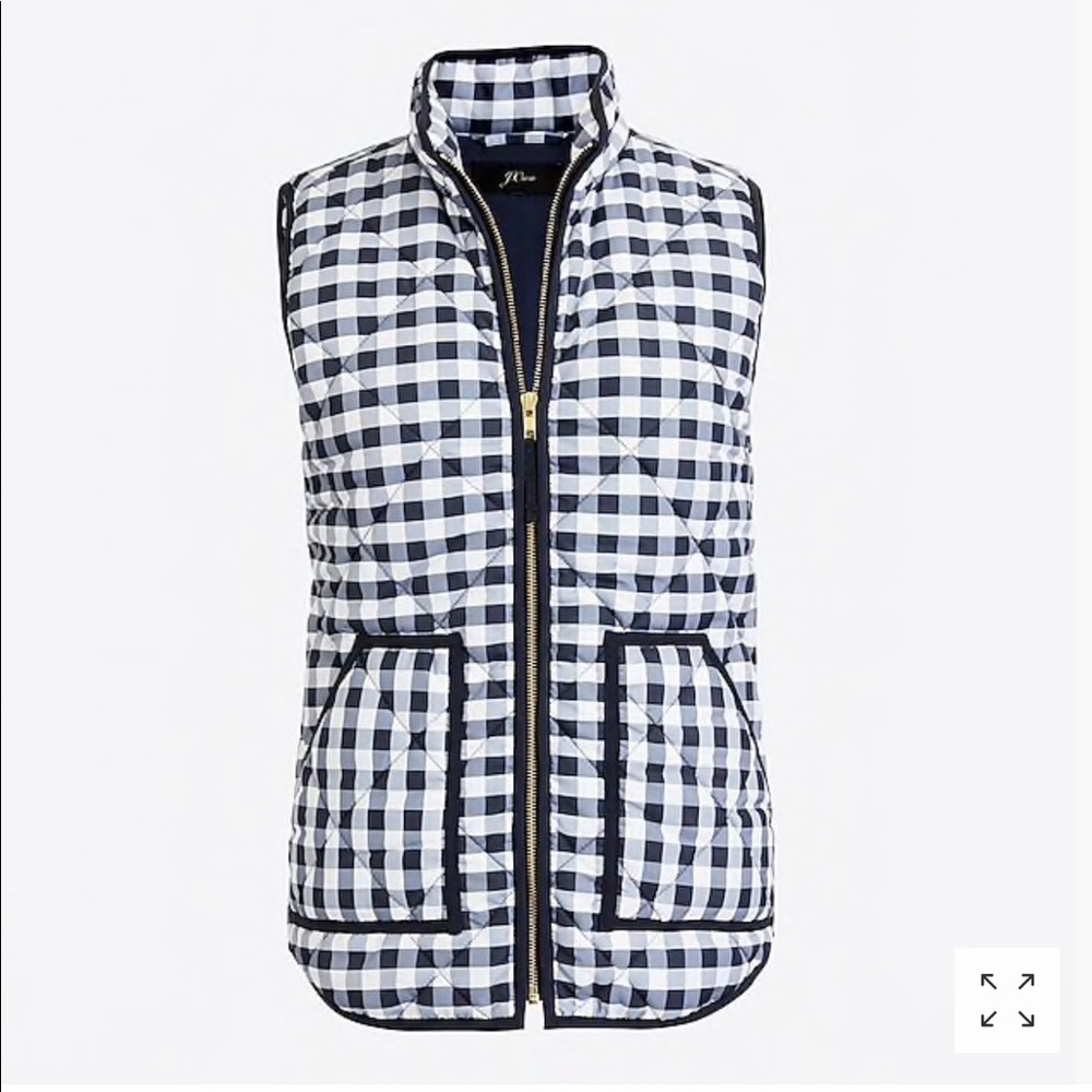 J. Crew Printed Quilted Puffer Vest